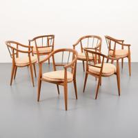 Edward Wormley Armed Dining Chairs, Set of 6 - Sold for $2,625 on 11-06-2021 (Lot 4).jpg